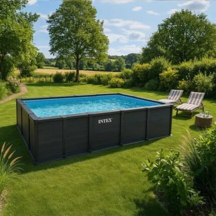 Piscina Tubular Graphite Retangular 6 x 3 x 1,32 m – Intex